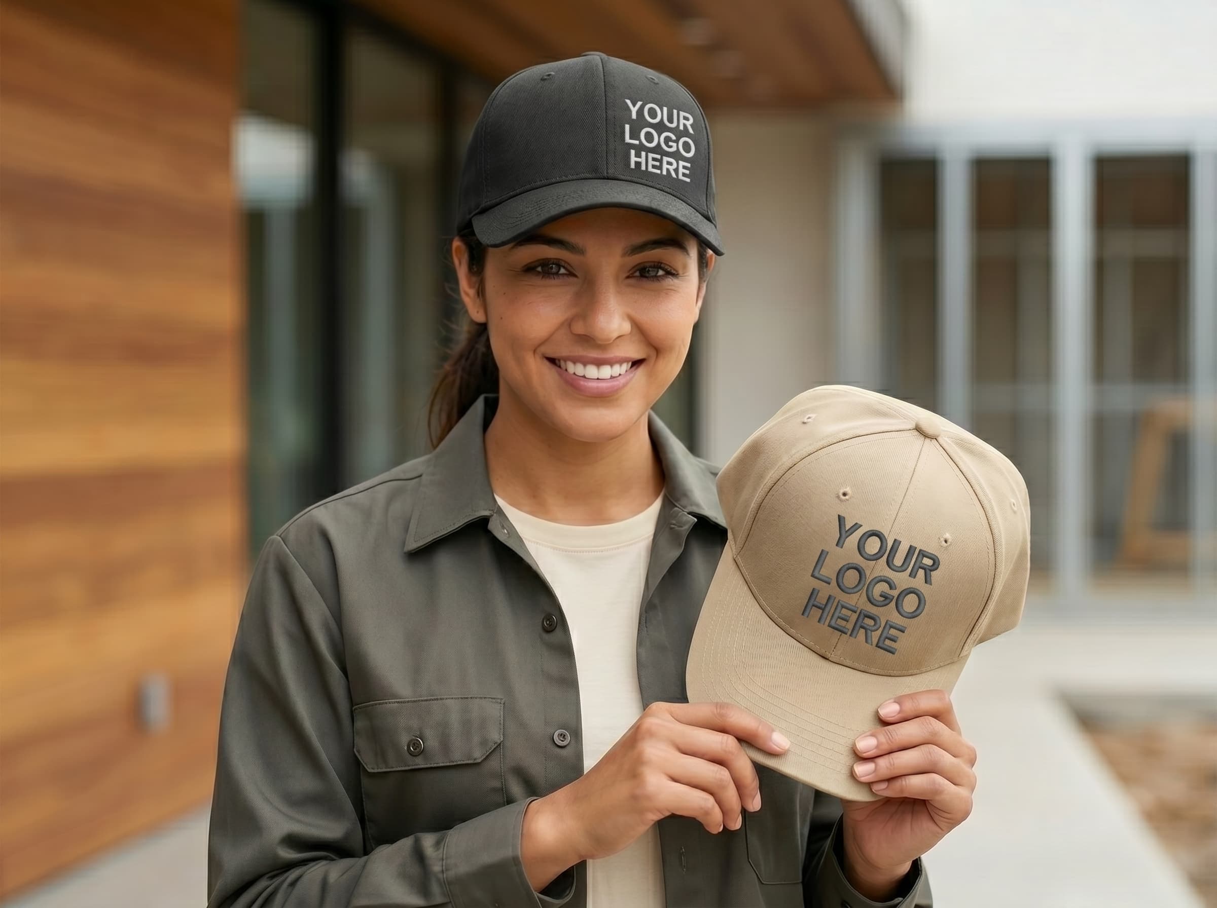 Custom branded hats and caps